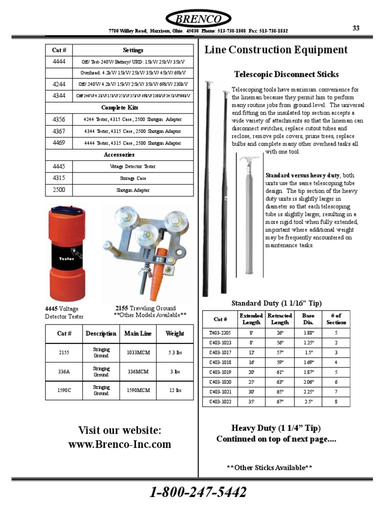Line Construction Equipments | Download Free PDF | Electrical Connector ...