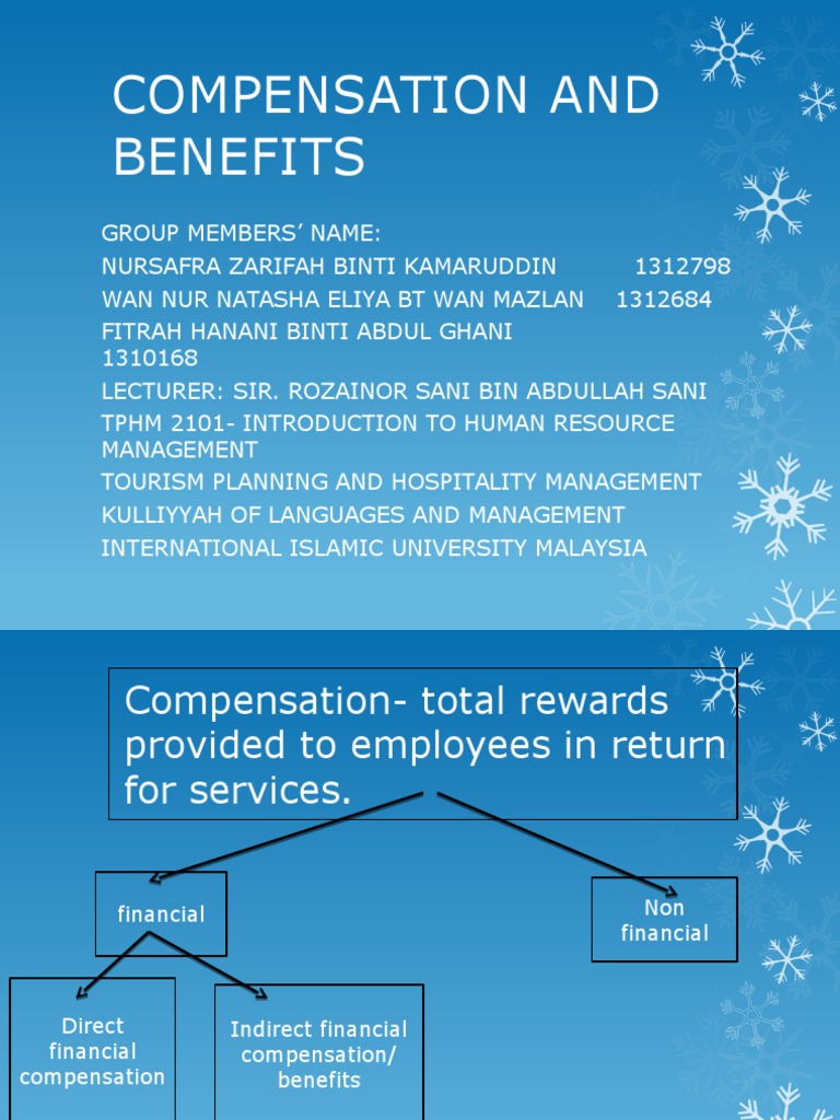 Compensation and Benefits PDF Compensation And Benefits Employment