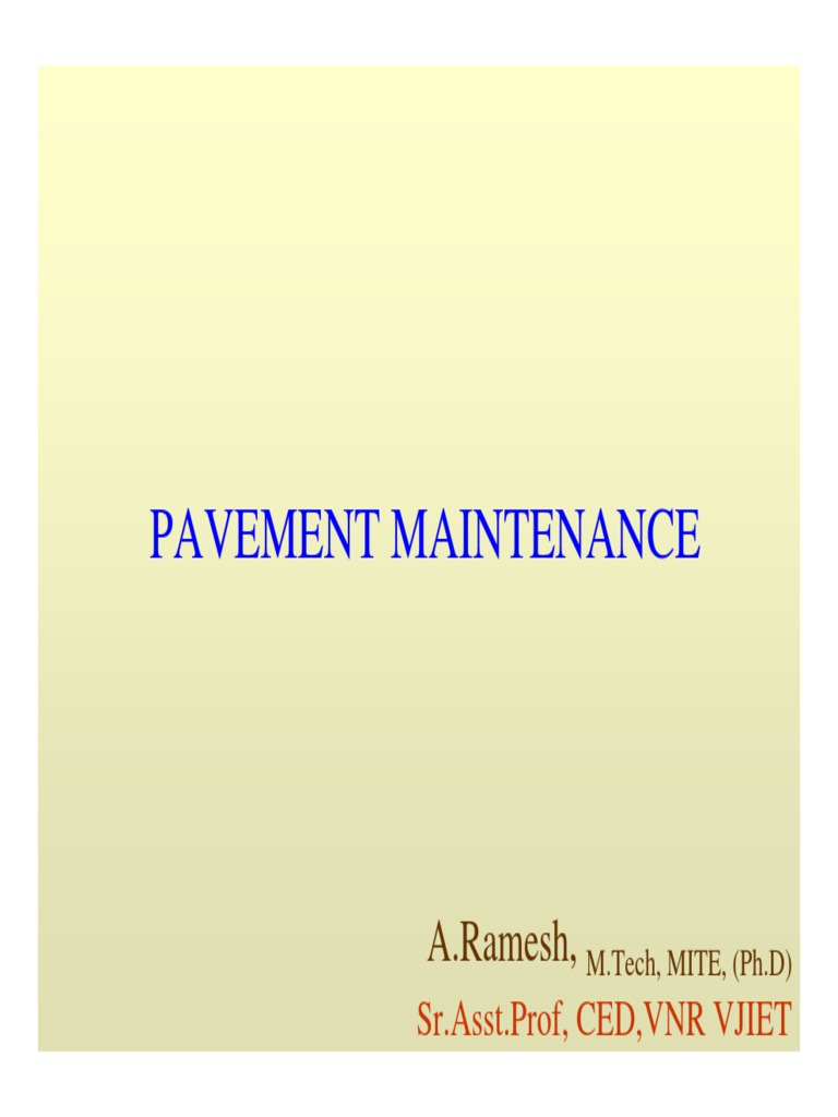 Essential Guide to Pavement Maintenance | PDF | Road Surface | Road