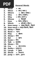 English To Hindi Dictionary