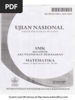 Contoh Soal UN Matematika SMK Kelompok Akuntansi Dan Pemasaran PDF