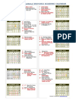 Calendar RWA 2010-2011