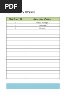 Agile User Story Docx Agile Software Development Microsoft Access