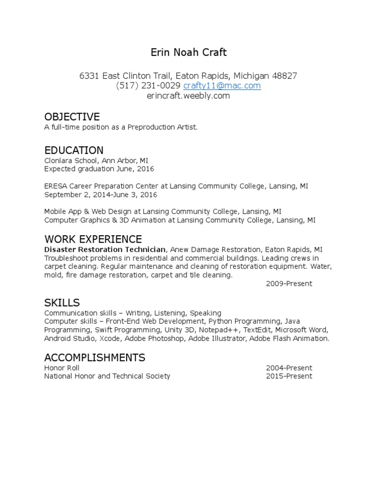 Erin Resume2 | PDF