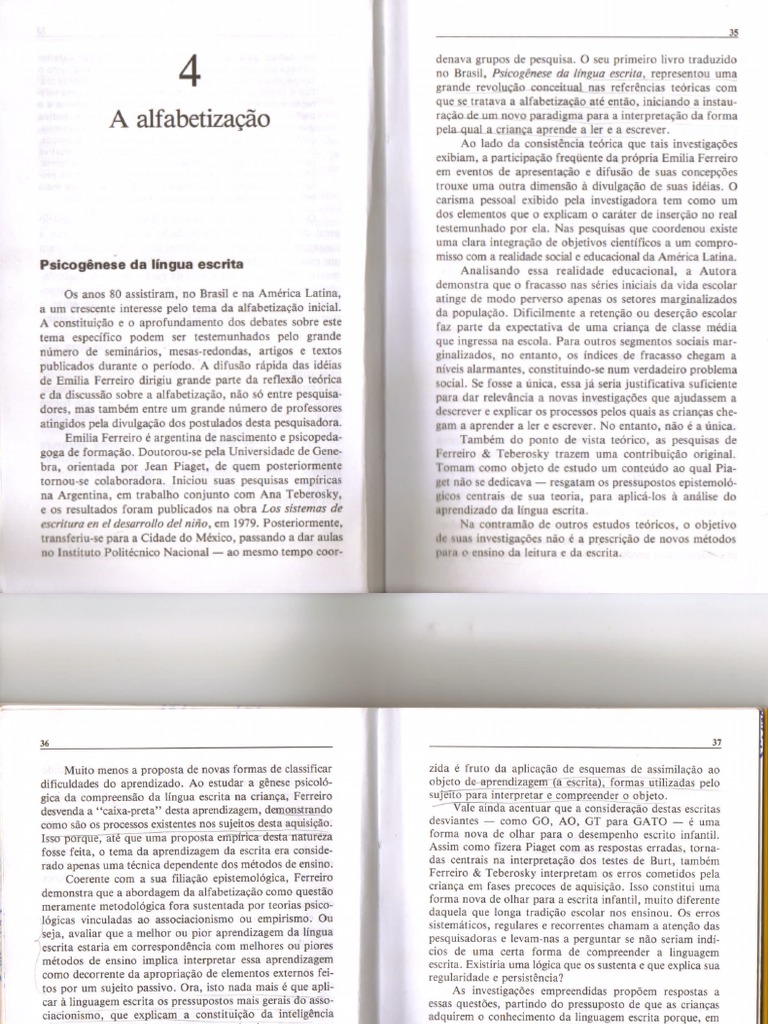 Emilia Ferreiro | PDF | Escrita | Aprendizado