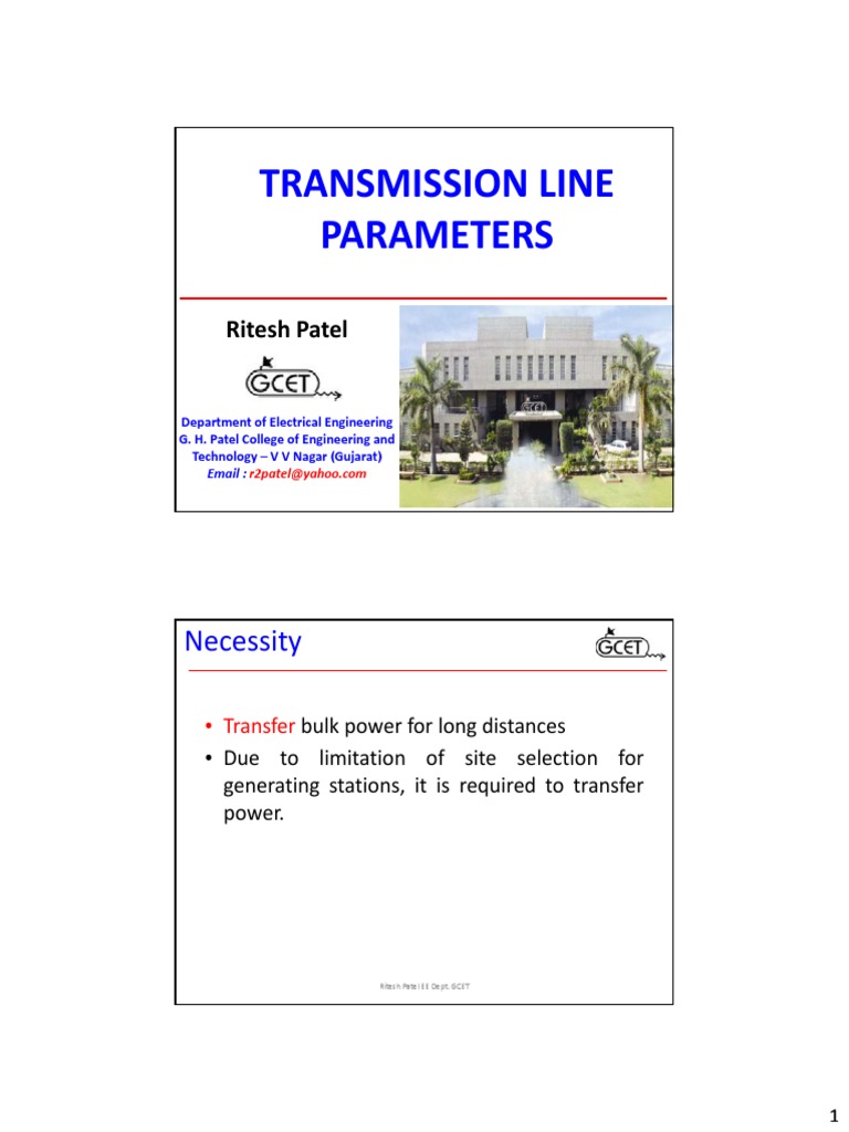 Transmission Line Performance Parameters | PDF | Electric Power ...