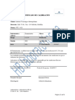 Certificado Dinamometro.