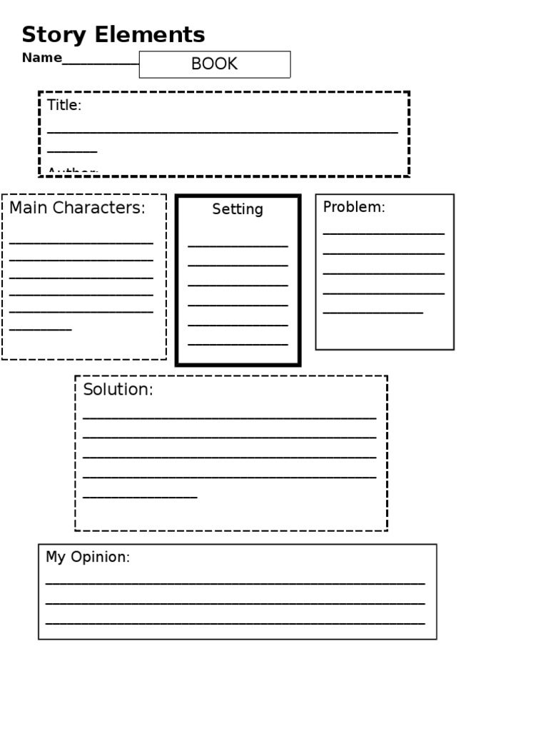 Story Elements: Name | PDF