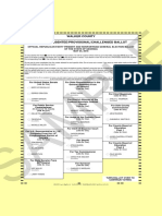 Sample: Official Absentee/Provisional/Challenged Ballot