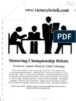 Mastering Championship Debate