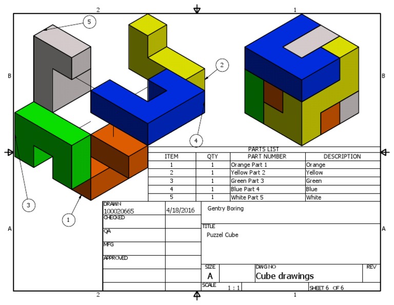 Cube Drawings | PDF