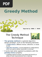 Greedy Method Report NHOEL RESOS