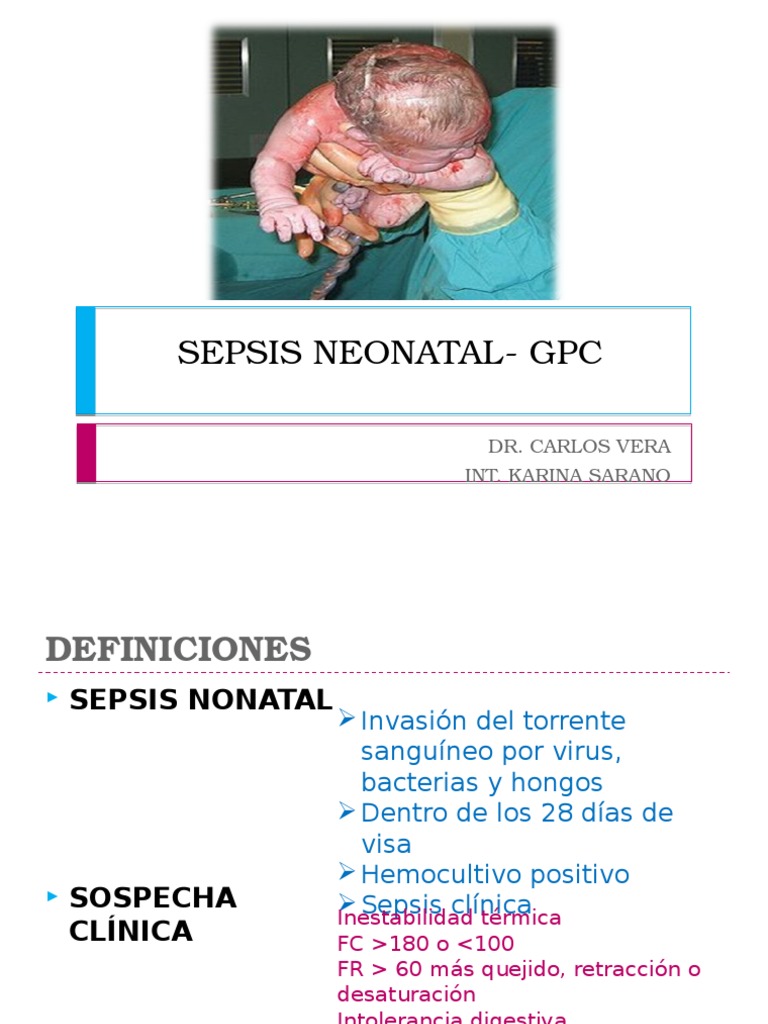 Sepsis Neonatal Gpc Septicemia Medicina