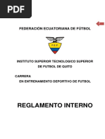Reglamento Interno Actualizado 2014