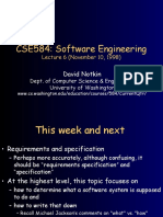 CSE584: Software Requirements Specification Lecture