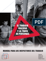 El Trabajo Forzoso y La Trata de Personas. Manual Para Inspectores de Trabajo