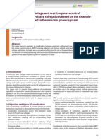 Coordination of Voltage and Reactive Power Control in The Extra High Voltage Substations Based On The Example of Solutions Applied in The National Power System