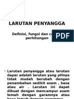 Larutan Penyangga