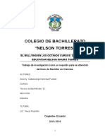 El bullying en los octavos años de la UE Nelson Torres