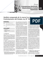 Analisis Comparado de La Nueva Ley de Contrataciones Del Estado