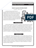 Apraxia Del Habla Infantil