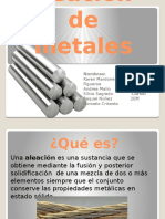 Trabajo Aleacion Metales