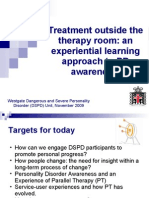 Treatment Outside The Therapy Room: An Experiential Learning Approach To PD Awareness