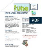 Third Grade Newsletter June