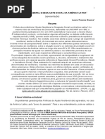 Ajuste Neoliberal e Desajuste Social Na América Latina Laura Tavares