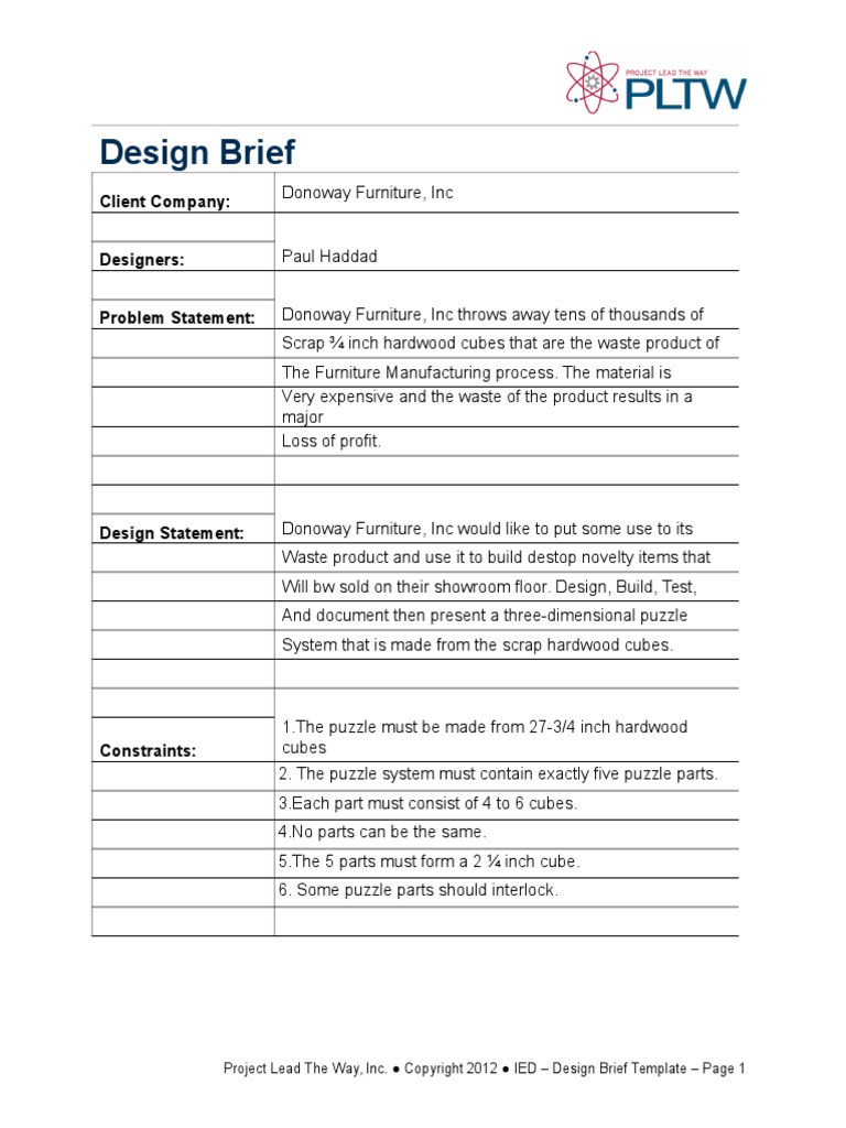 Designbrieftemplate | PDF