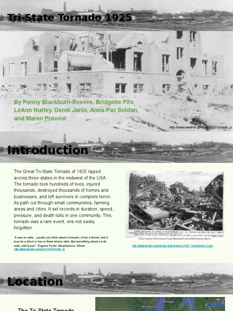 Tri-State Tornado of 1925: Facts & Impact | PDF | Tornadoes | Meteorology