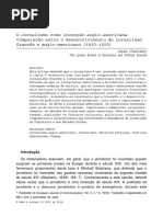 Jornalismo Invencao Angloamericana