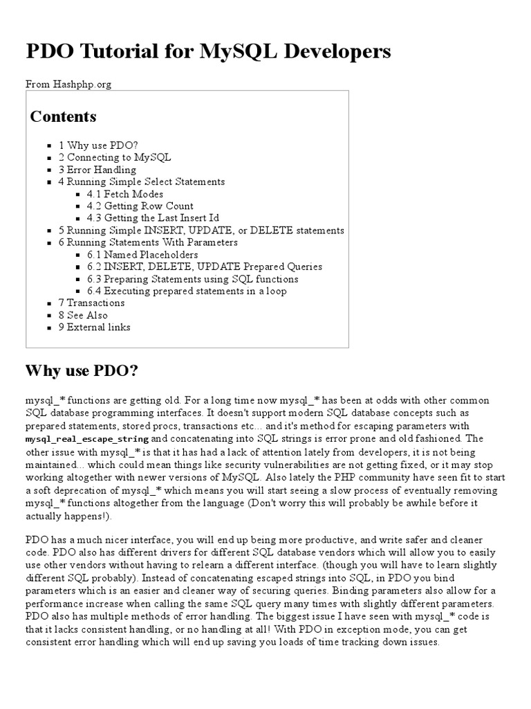 mysql_real_escape_string pdo