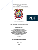 Informe de Nivelacion de Habitaciones Topografia