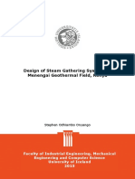 Design of Steam Gathering System on Geothermal