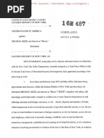 2016-05-20 Michael Rizzi - Criminal Complaint (EDNY)