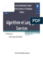 Exercice Algorithme Corrige