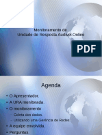 Monitoramento de Unidade de Resposta Audível Online