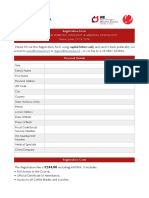 CERUMO Registration Form / Congress Cutting Edge Robotic Urology & Medical Oncology