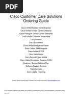 Cisco Customer Contact Solutions Ordering Guide