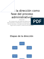 Qué Es La Dirección Como Fase Del