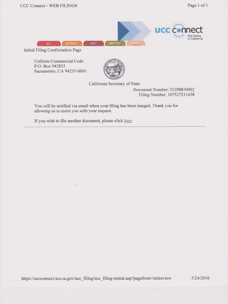 UCC 1 Filing | PDF