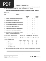 Participant Evaluation Form (Ms Word)