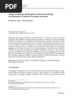 2014-Agyei-Using Technology Pedagogical Content Knowledge to Enhance Learning
