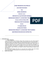 Sistem Perawatan Kelistrikan