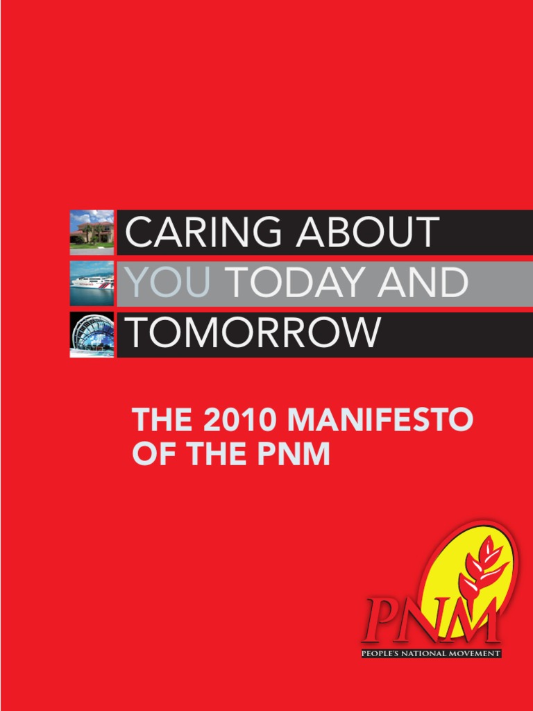 2010 PNM Manifesto PDF Trinidad And Tobago Health Care