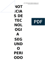 Noticias Informatica Segundo Periodo