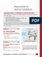 Requirements for 110 Electrical Installations