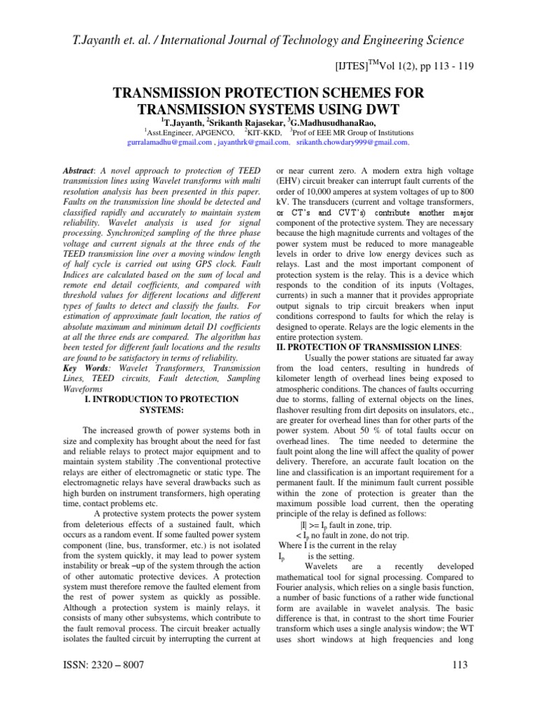 TEED Transmission Line Protection Analysis | PDF