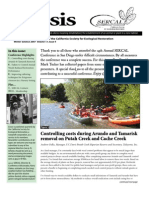 Ecesis Newsletter, Winter 2007 California Society For Ecological Restoration